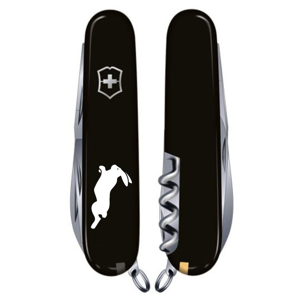 Ніж Victorinox Spartan Zodiac Black "Шпаркий Кролик" (1.3603.3_Z2170u) - зображення 2