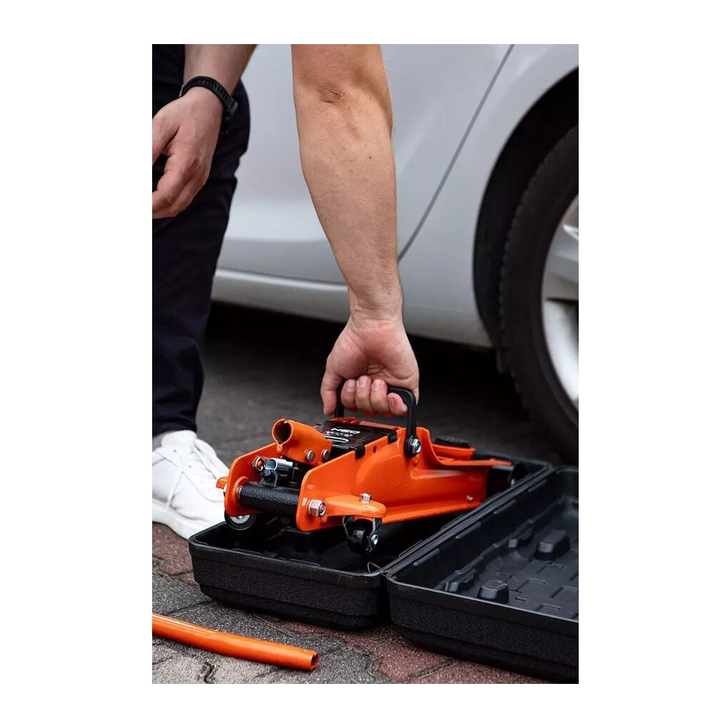 Домкрат Neo Tools гідравлічний, підкатний, 2.5т, 85-385мм (11-733) - зображення 2