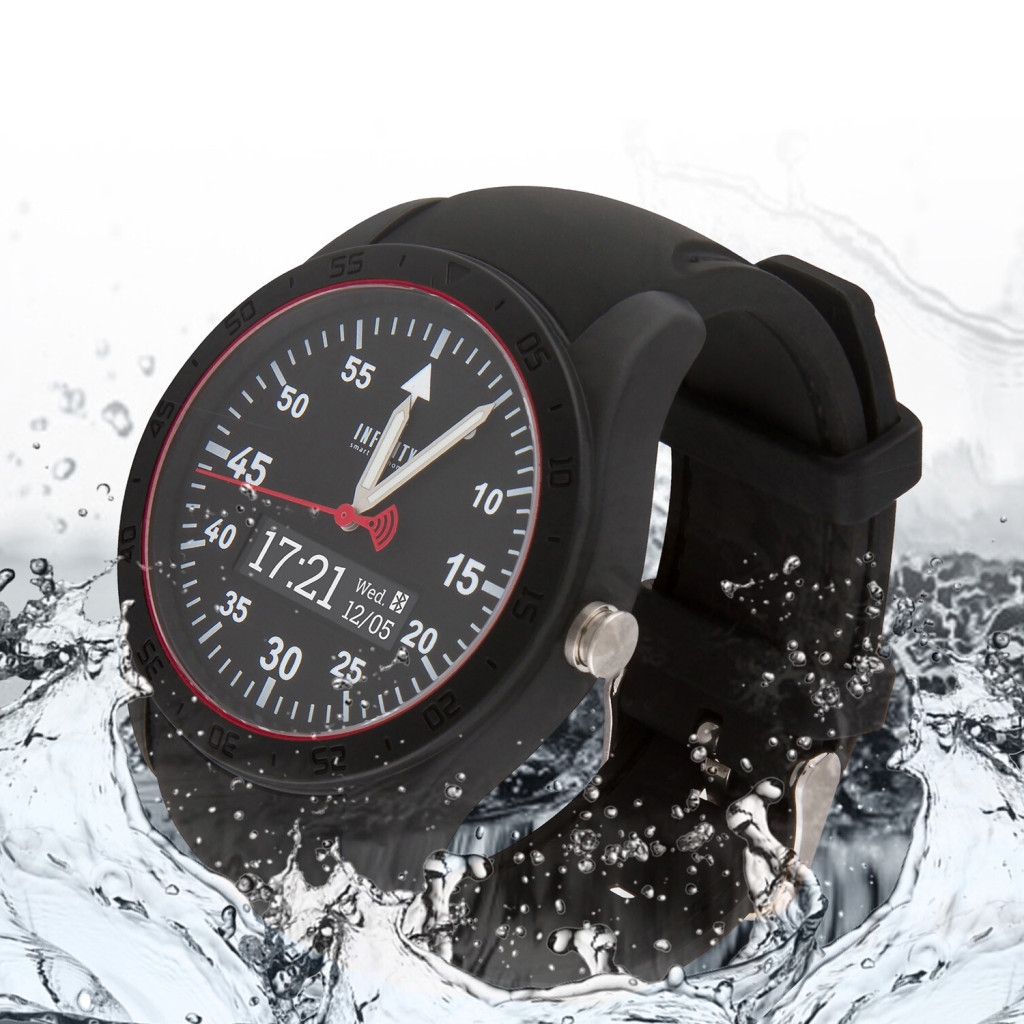 Смарт-годинник Atrix INFINITYS X20 45mm Swiss Sport Chrono Black-silicone Смарт-г (swwpaii2sscbs) - зображення 3