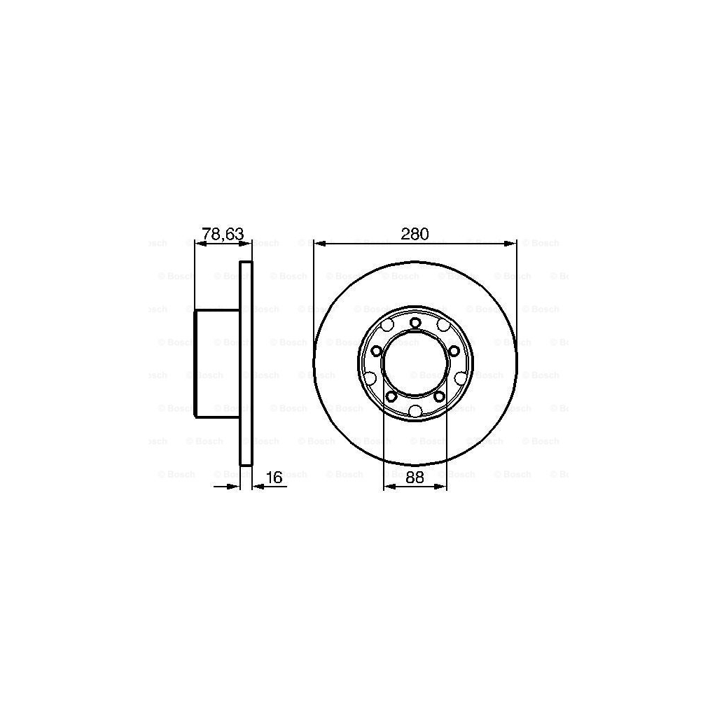 Гальмівний диск Bosch 0 986 478 201 - зображення 5