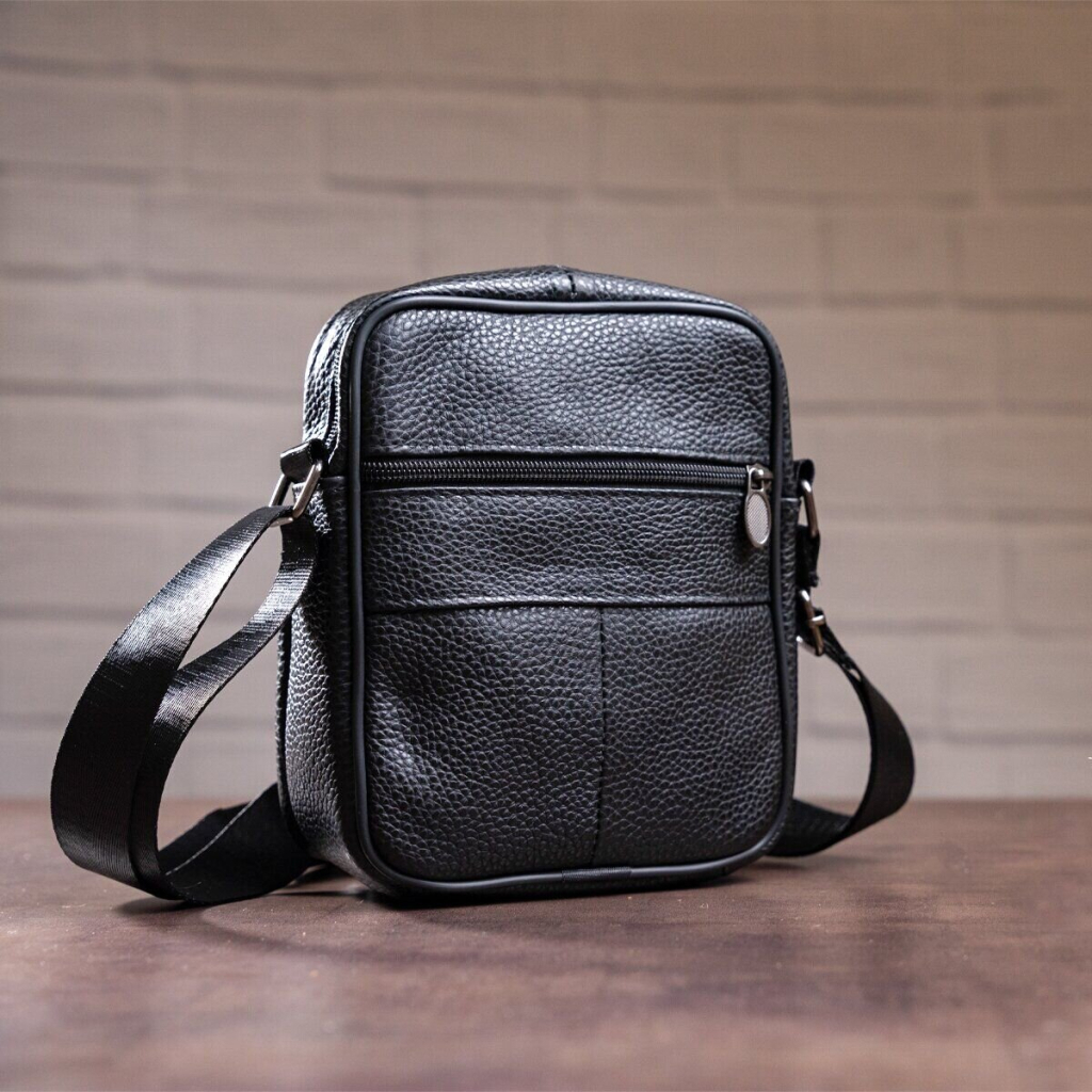 Сумка Vintage Месенджер Чорна (14992) - зображення 6