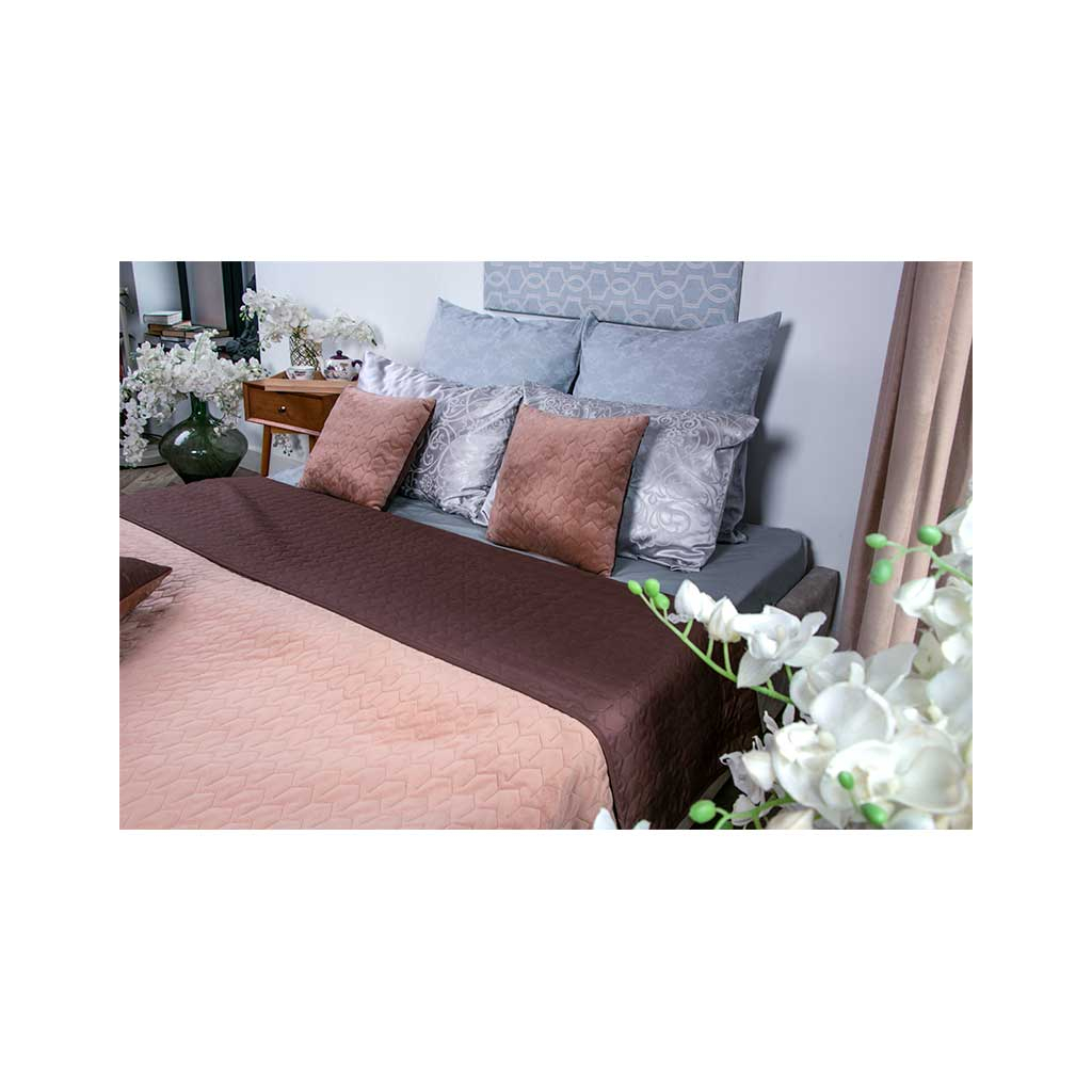 Покривало Руно двостороннє VeLour Коричневе 180 х 220 см (340.55_Cappuccino) - изображение 5