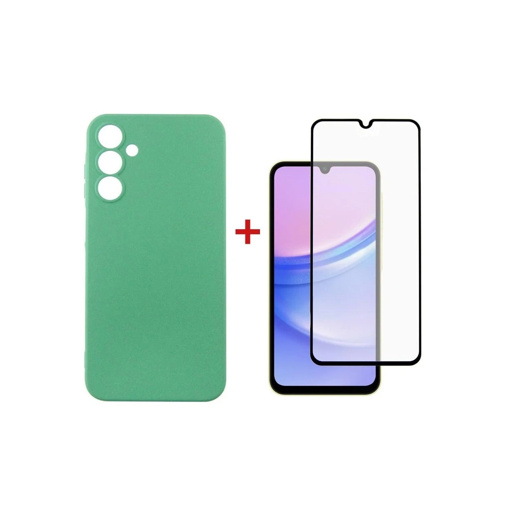Чохол до мобільного телефона Dengos Kit for Samsung Galaxy A25 5G case + glass (Mint) (DG-KM-60) - зображення 1