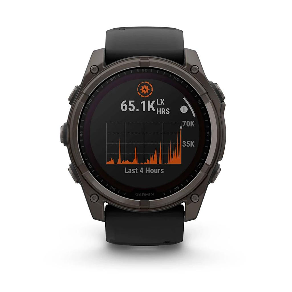 Смарт-годинник Garmin fenix 8 51mm,Saph Solar,CrbnGry Ti/Blk,Blk/PblGryBnd (010-02907-11/010-02907-70) - зображення 2