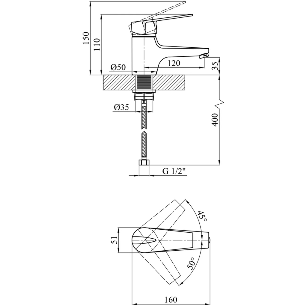 Змішувач Kroner Odra-C011 (CV019457) - изображение 7