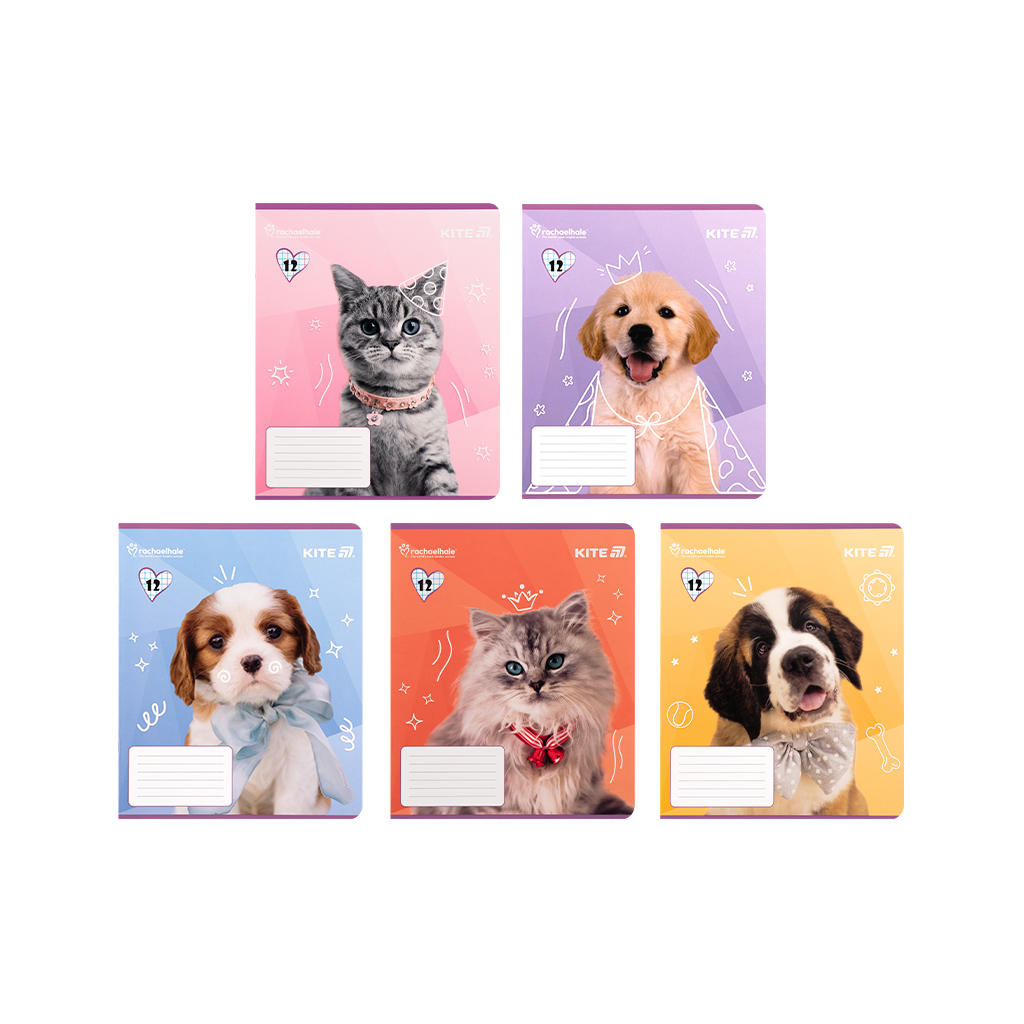 Зошит Kite Rachael Hale, 12 аркушів, клітинка (R25-232) - зображення 1