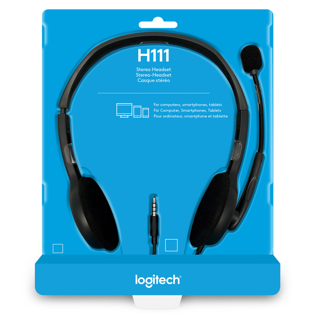 Навушники Logitech H111 Stereo Headset with 1*4pin jack (981-000593) - зображення 10