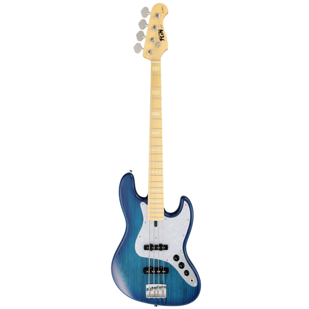 Бас-гітара FGN Neoclassic NJB See-Thru Blue Burst (NJB100MBAH-SBB) - зображення 1