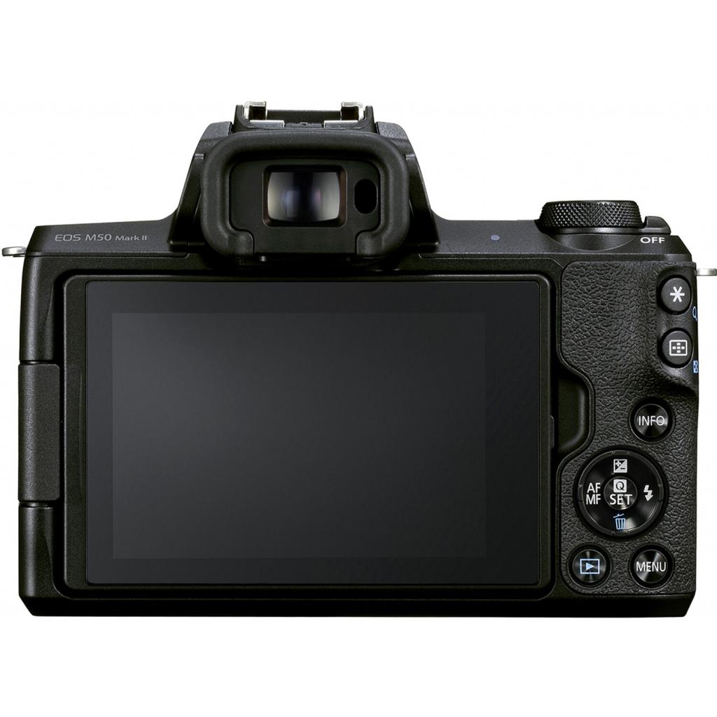 Цифровий фотоапарат Canon EOS M50 Mk2 + 15-45 IS STM + 55-200 IS STM Black (4728C041) - зображення 3