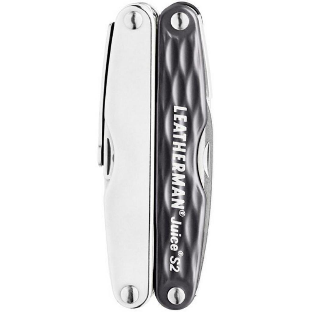 Мультитул Leatherman Juice S2 - GRANITE GRAY, зі шкіряним чохлом, подарункова коробка (831985) - зображення 3