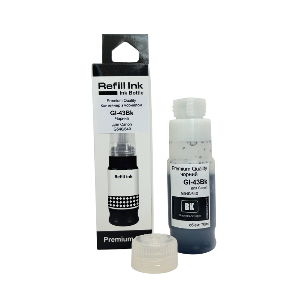 Чорнило Premium Quality Canon GI-43 70мл Black 4698C001 (70264927) - зображення 1