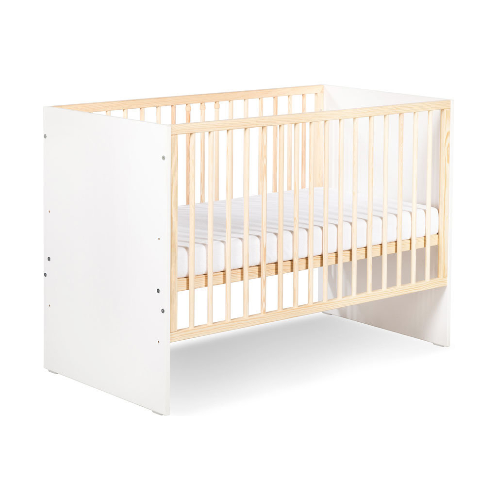 Ліжечко Klups Willy 120 х 60 см Біле/Сосна (WILLY1) - зображення 2