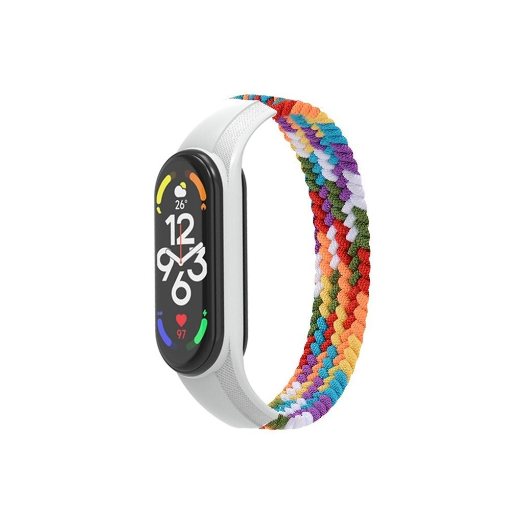 Ремінець до фітнес браслета Armorstandart Braided Solo Loop для Xiaomi Mi Band 7/6/5/4 Pride Edition size L (ARM64939) - зображення 1