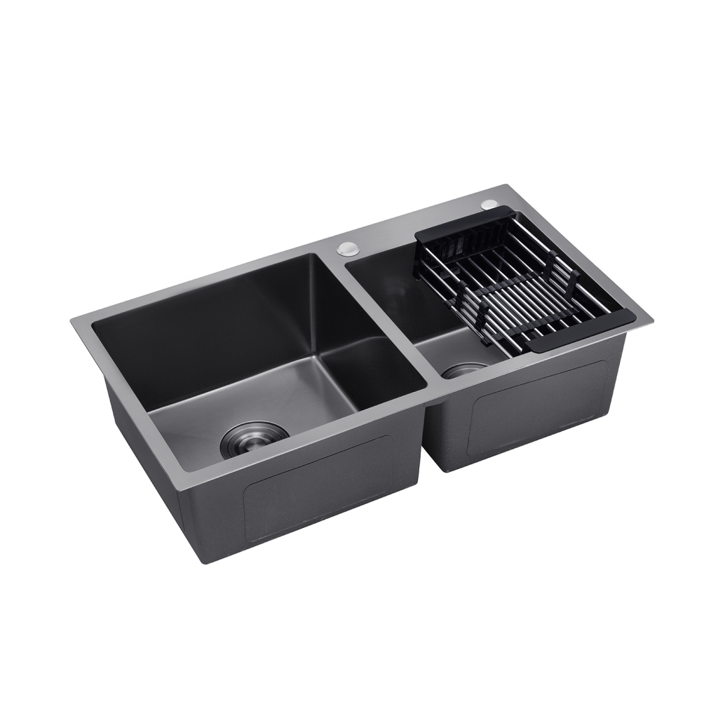 Мийка кухонна Kroner Schwarze-7843ZHM (CV022797) - зображення 3