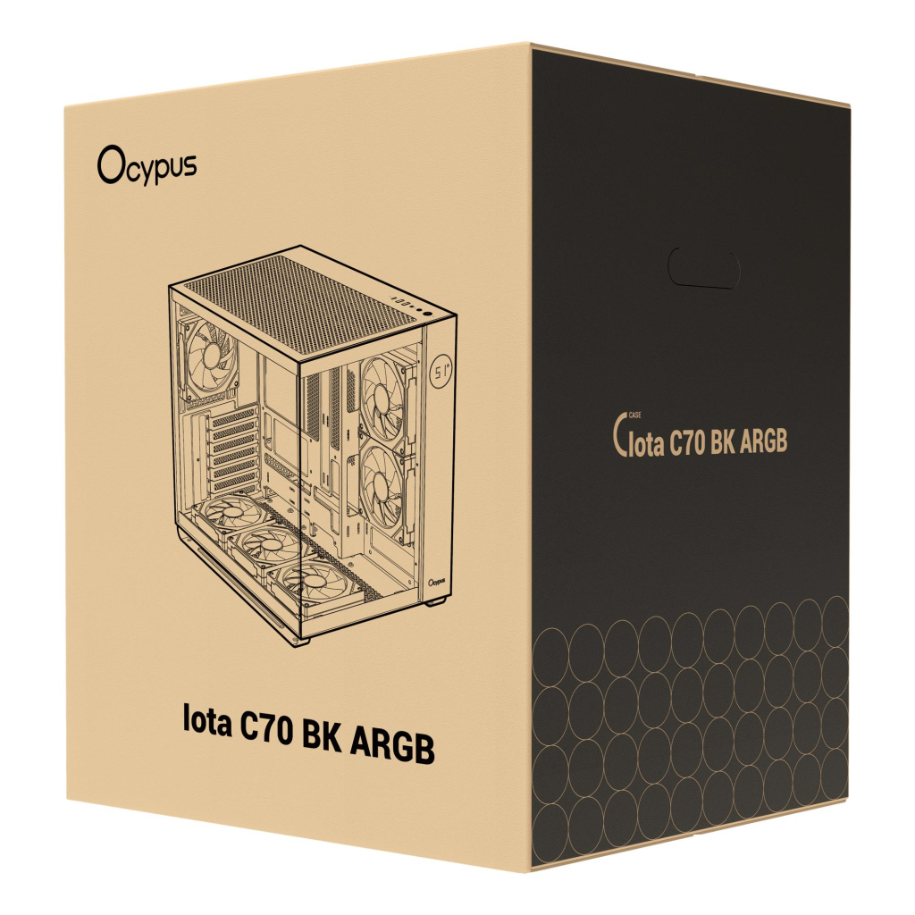Корпус для ПК OCYPUS IOTA C70 BK ARGB (IOTA-C70-BKD600XX-GL) - зображення 11