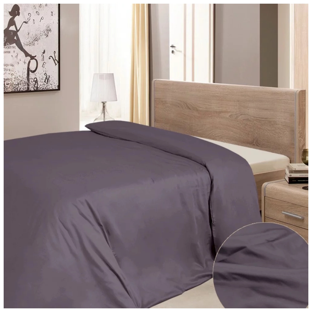 Підковдра Ярослав сатин 02 сіро-блакитний 200х215 (39707) - зображення 1