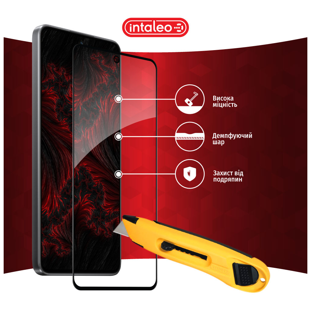 Скло захисне Intaleo Full Glue Xiaomi 12 Lite Black (1283126559389) - зображення 5