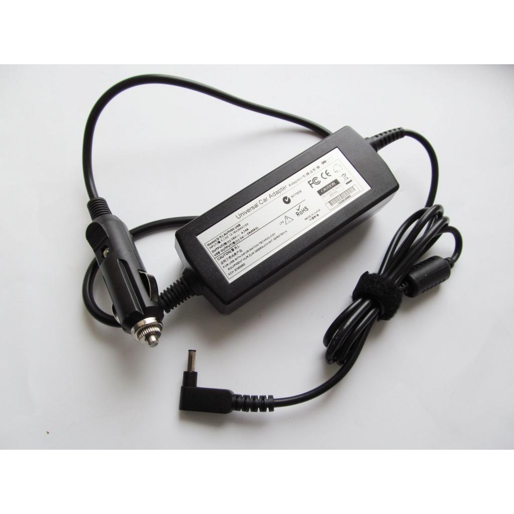 Блок живлення до ноутбуку AlSoft [car 12В-16В] Asus 90W 19V, 4.74A, роз'єм 4.0/1.35 + 2*USB (A40286) - зображення 2