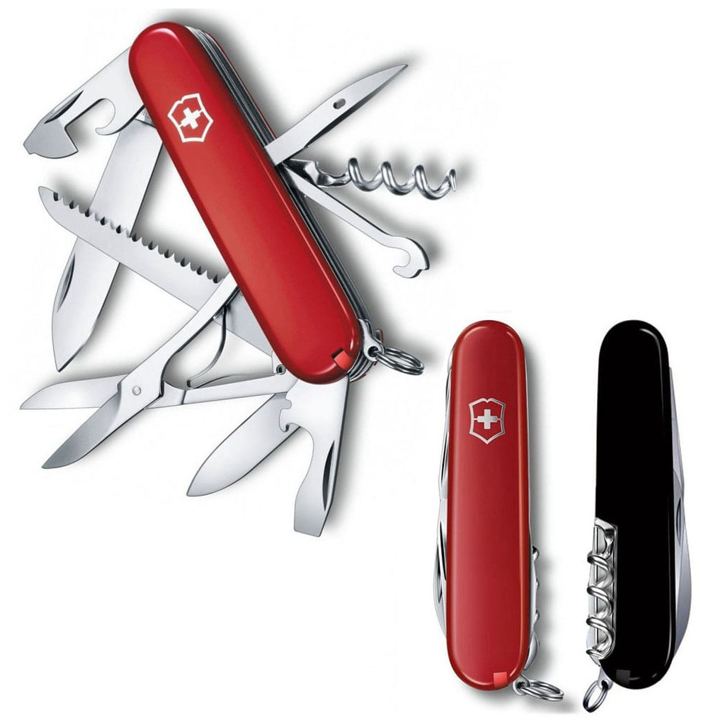 Ніж Victorinox Huntsman Ukraine 91 мм Червоно-чорний (1.3713.1.3) - зображення 1