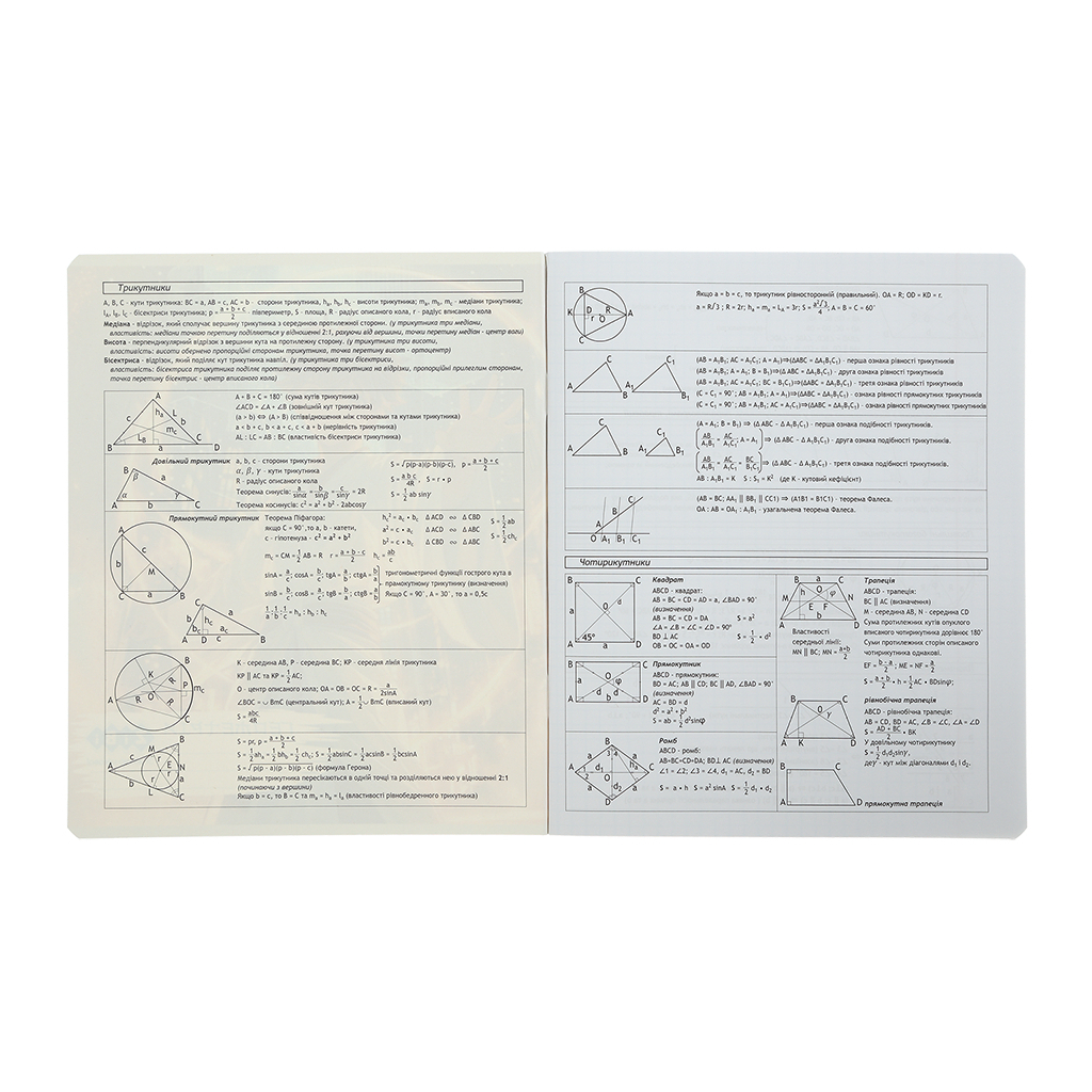 Зошит ZiBi предметний CUTE CAT, 36 аркушів, клітинка, геометрія (ZB.1731-04) - зображення 3