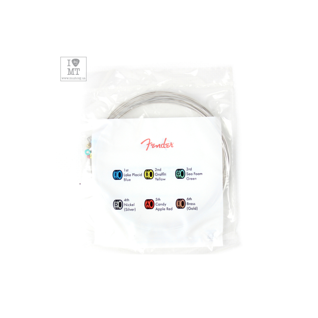 Струни для гітари Fender 250L Nickel-Plated Steel Guitar Strings (09-42) (A009834) - зображення 3