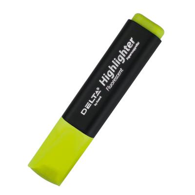 Маркер Delta by Axent Highlighter D2501, 2-4 мм, chisel tip, yellow (D2501-08) - зображення 1