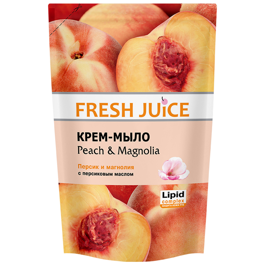 Рідке мило Fresh Juice Peach & Magnolia дой-пак 460 мл (4823015913259) - зображення 1