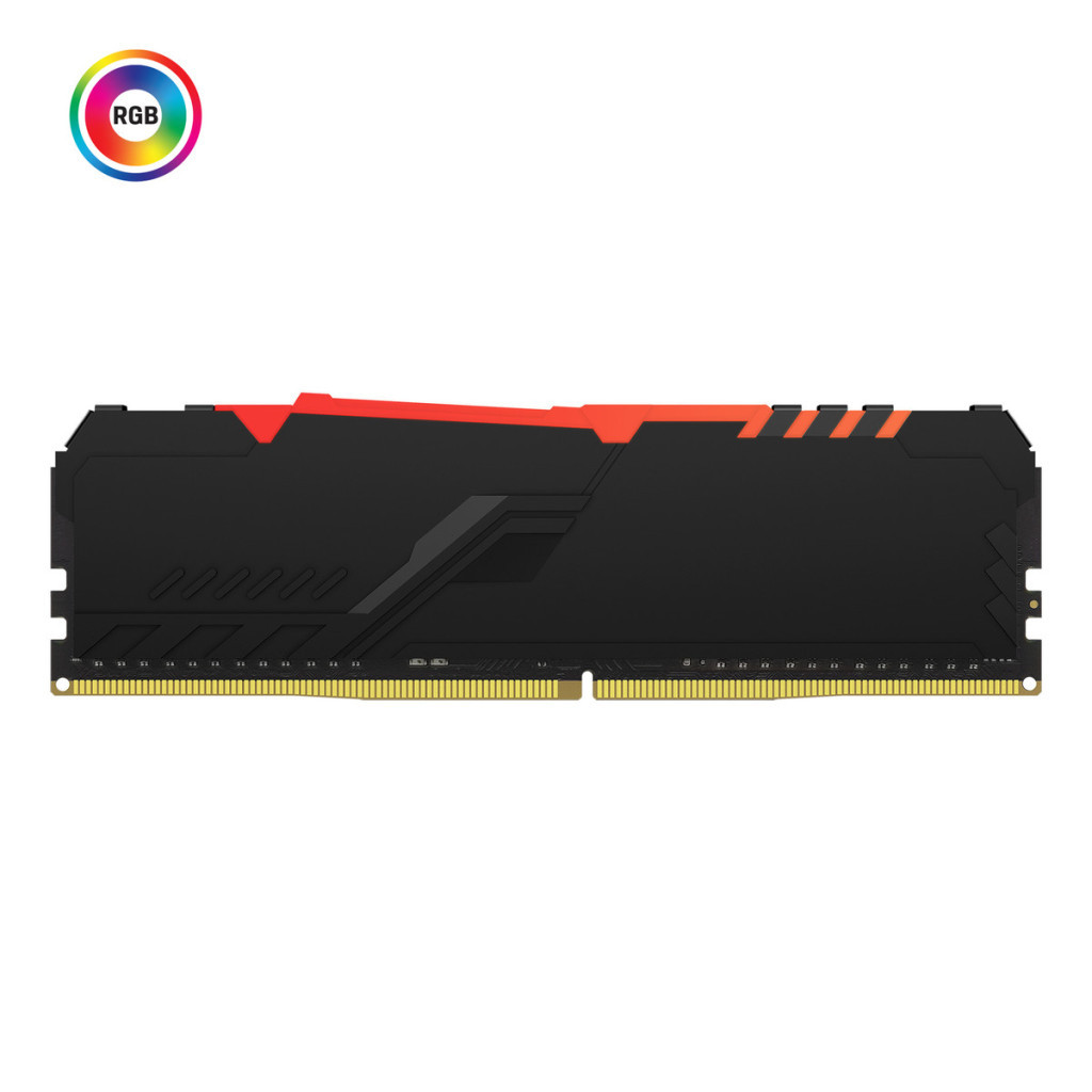Модуль пам'яті для комп'ютера DDR4 16GB 2666 MHz Fury Beast RGB Kingston Fury (ex.HyperX) (KF426C16BB1A/16) - зображення 2