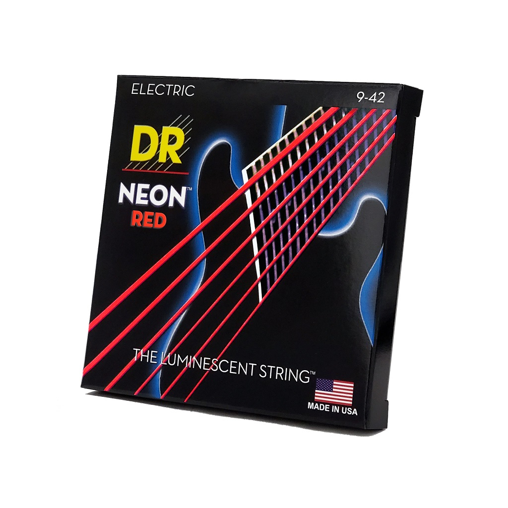 Струни для гітари DR Strings NEON Red Electric - Light (09-42) (NRE-9) - зображення 2