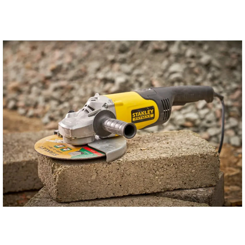 Шліфувальна машина Stanley FatMax, 2000W, 6500 об/хв, d=230 мм, 5.2 кг (FMEG232) - изображение 7