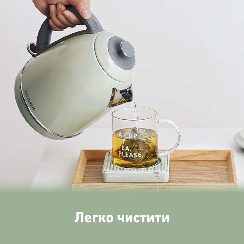 Електрочайник Buydeem K640 Cozy Greenish (K640-CG/EU) - зображення 9