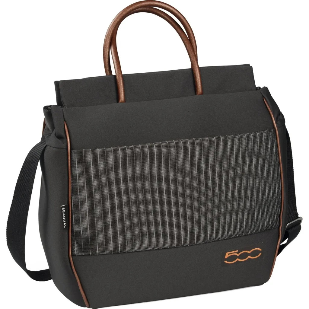 Сумка для мами Peg-Perego Borsa 500 вишукано-коричнева зі смужкою (IABO4700-GS53SQ53) - зображення 1