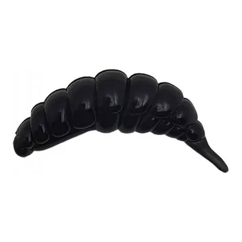 Силікон рибальський FishUP Ozi 1.2" 101 - Black, cheese taste (10шт/уп) (1864.14.04) - зображення 1