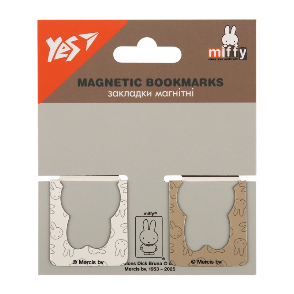 Закладки для книг Yes магнітні Miffy, висікання, 2 шт (708398) - зображення 2