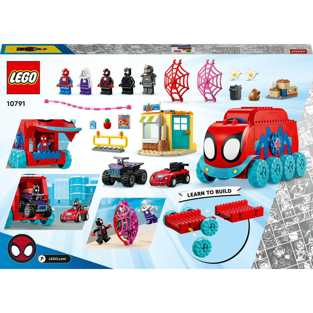 Конструктор LEGO Marvel Мобільна штаб-квартира команди Павука 187 деталей (10791) - зображення 10