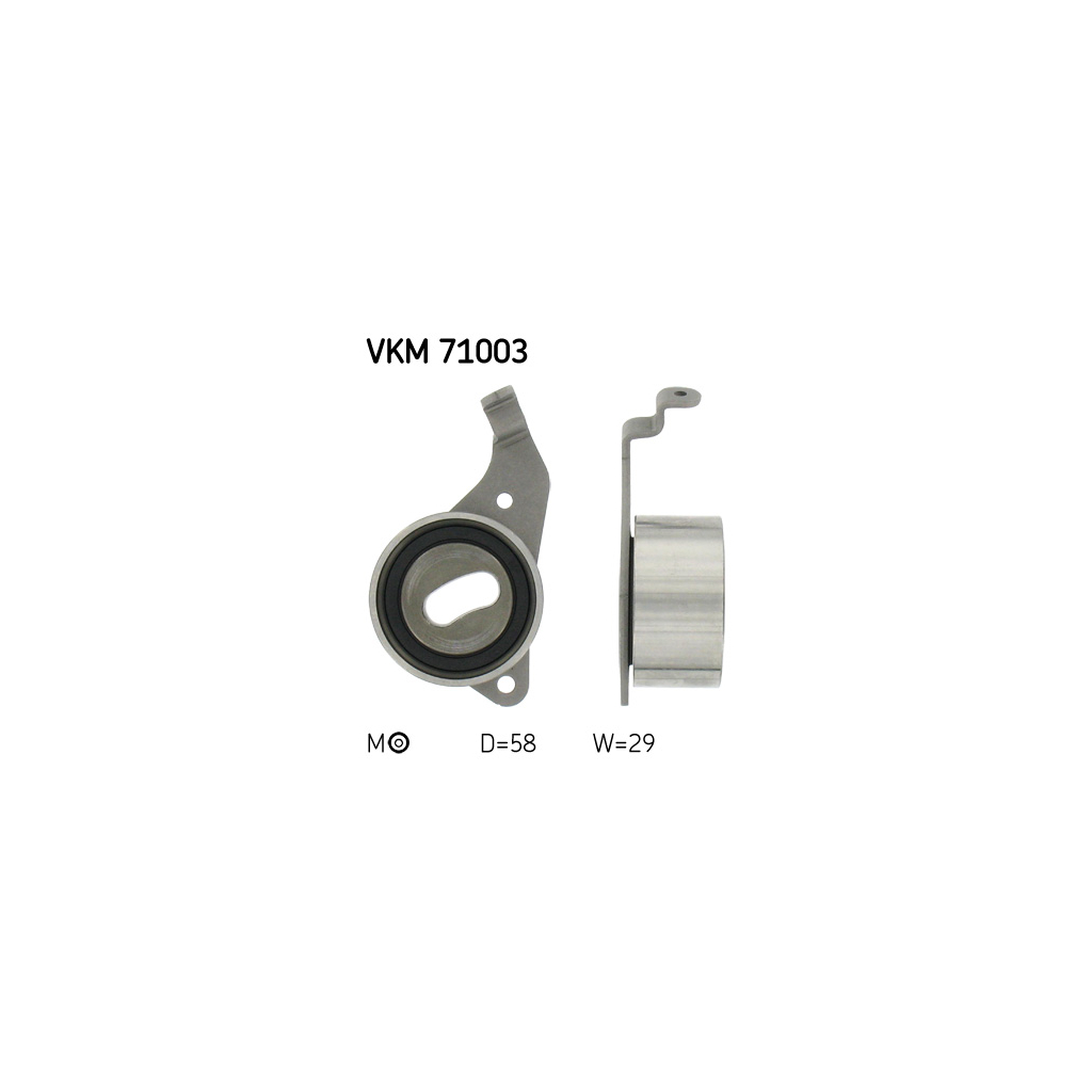 Ролик натягувача ременя SKF VKM 71003 - зображення 1