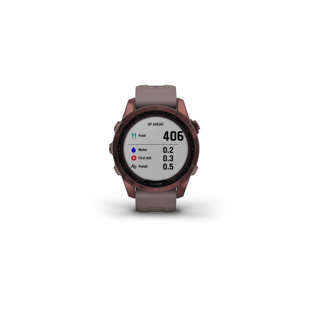 Смарт-годинник Garmin fenix 7S Sapphire Sol, Dark Bronze Ti w/ Shale Gray Band, GPS (010-02539-29) - зображення 7