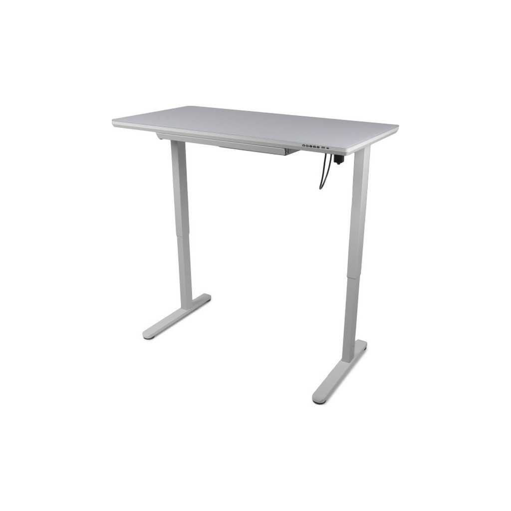Комп'ютерний стіл Barsky StandUp white glass 1200*600 (BST-12new) - зображення 4