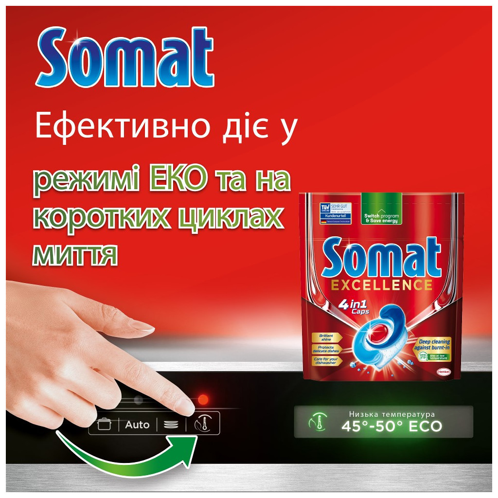 Таблетки для посудомийних машин Somat Excellence 28 шт. (9000101576139) - изображение 5