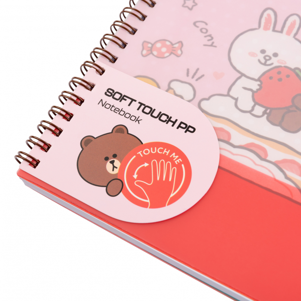 Зошит Yes А5 Line Friends пластикова обкладинка 80 аркушів, лінія (765737) - зображення 5