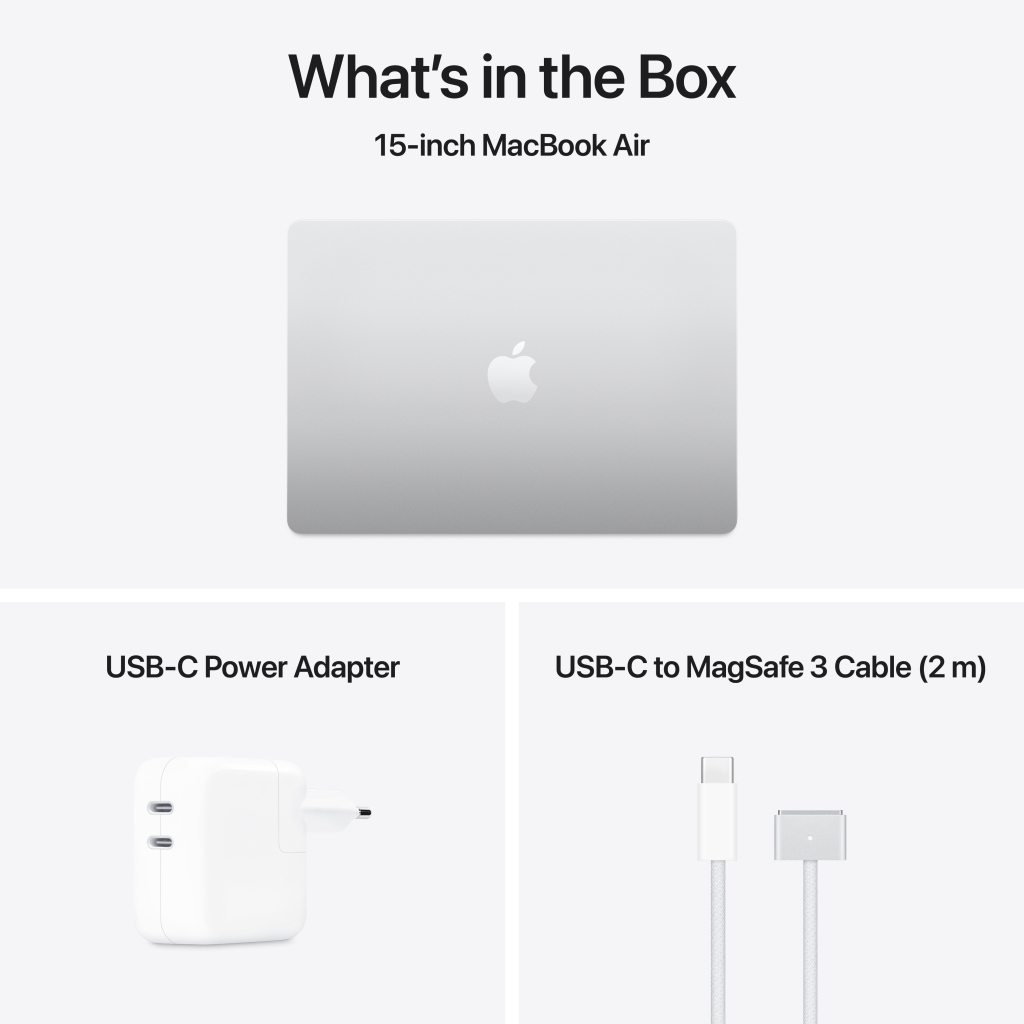 Ноутбук Apple MacBook Air 15 M4 A3241 Silver (MW1G3UA/A) - зображення 9