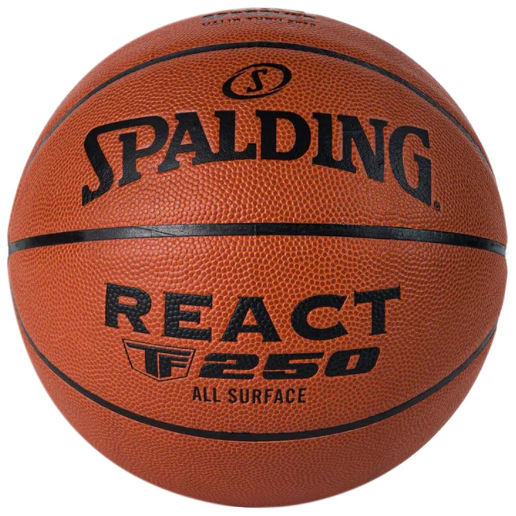 М'яч баскетбольний Spalding React TF-250 FIBA помаранчевий Уні 6 76968Z (689344406961) - зображення 1