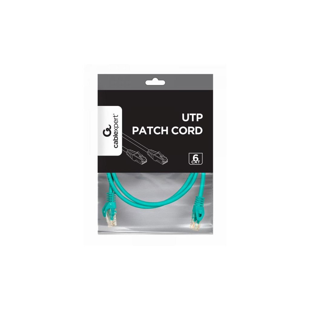Патч-корд Cablexpert 1.5м UTP cat 6 CCA green (PP6U-1.5M/G) - изображение 2