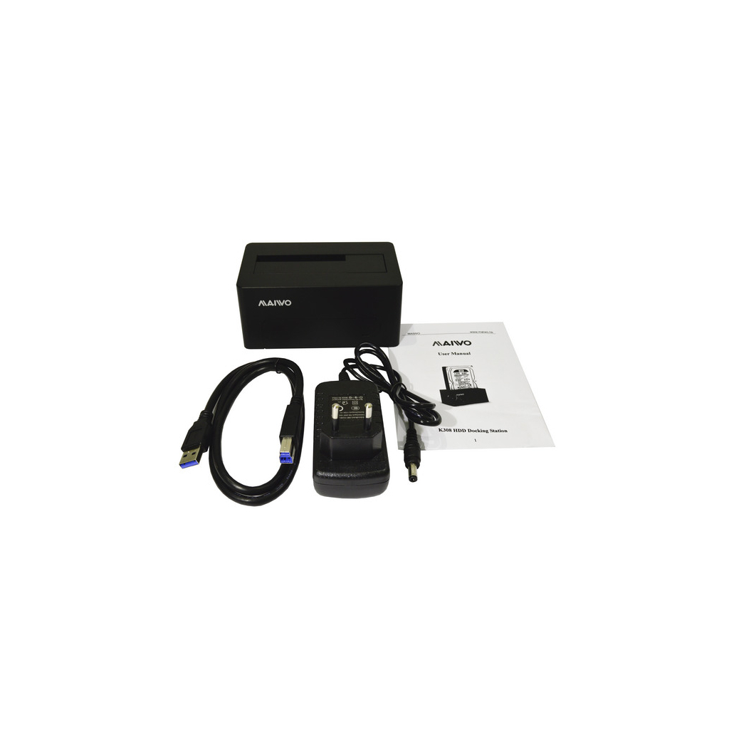 Док-станція для накопичувачів Maiwo HDD 2.5"/3.5" SATA/SSD USB 3.0 (K308P) - зображення 7