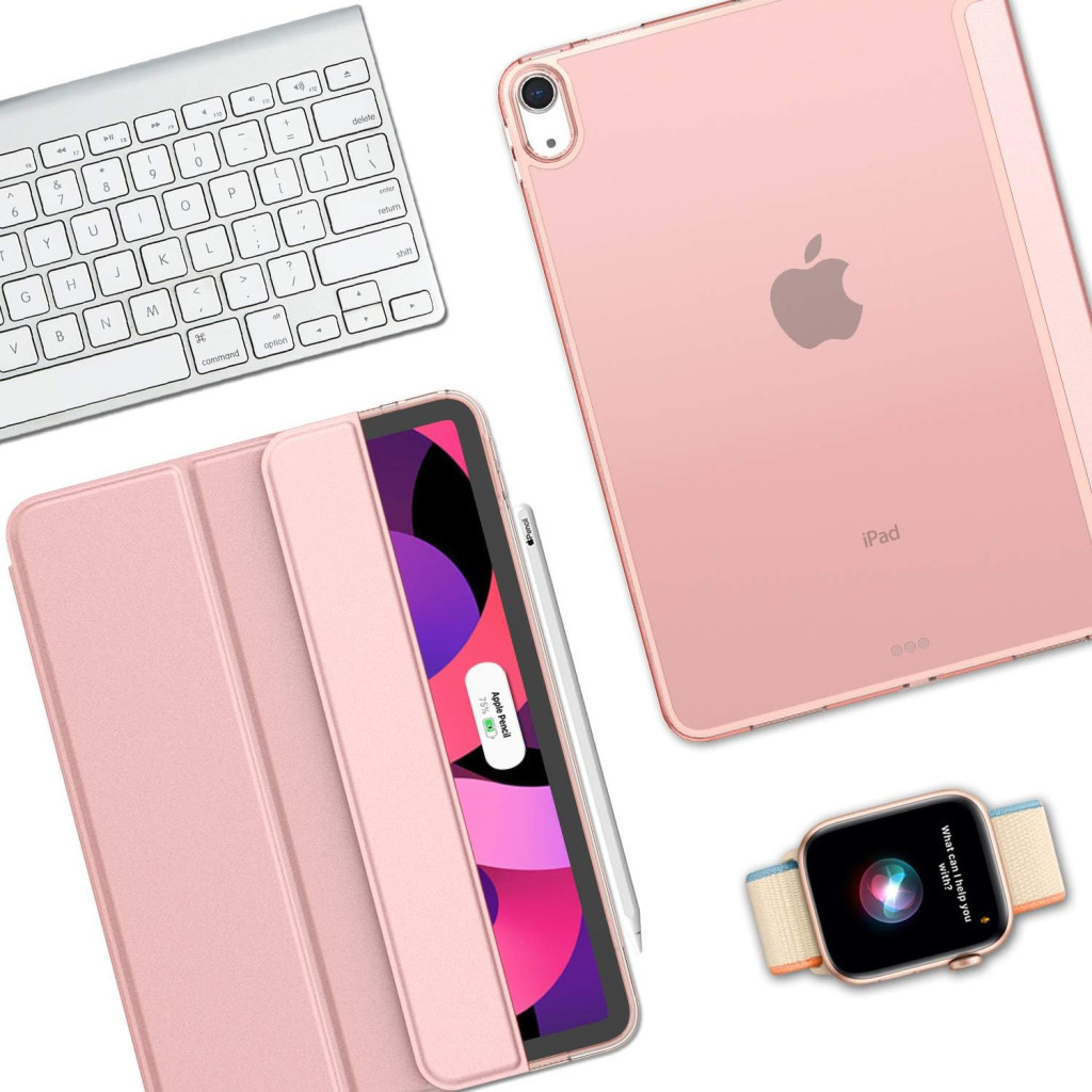 Чохол до планшета BeCover Tri Fold Hard Apple iPad Air 11" M2/M3 (2024/2025) Pink (711416) - зображення 5