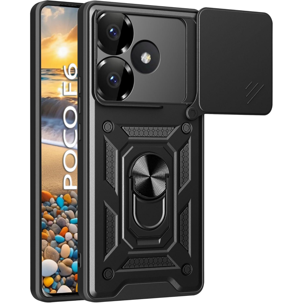 Чохол до мобільного телефона BeCover Military Poco F6 Black (712165) - зображення 1