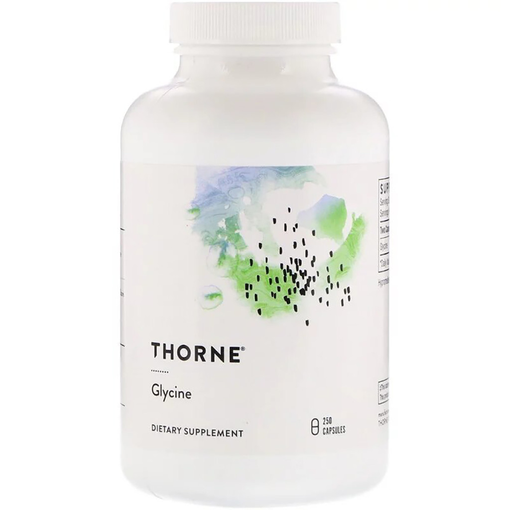 Амінокислота Thorne Research Гліцин, Glycine, 250 капсул (THR-51202) - зображення 1