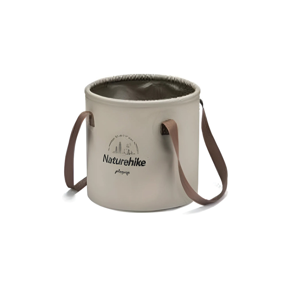 Відро складне Naturehike ПВХ NH20SJ040 10 л світло-коричневий (6927595764619) - зображення 1