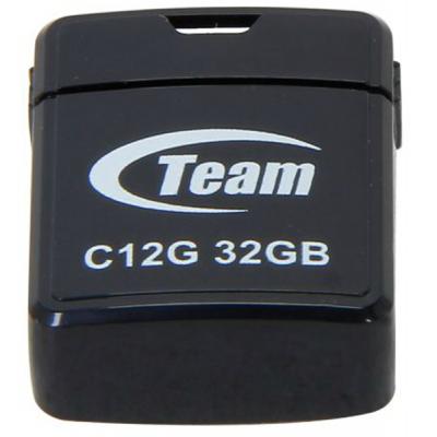 USB флеш накопичувач Team 32GB C12G Black USB 2.0 (TC12G32GB01) - зображення 1