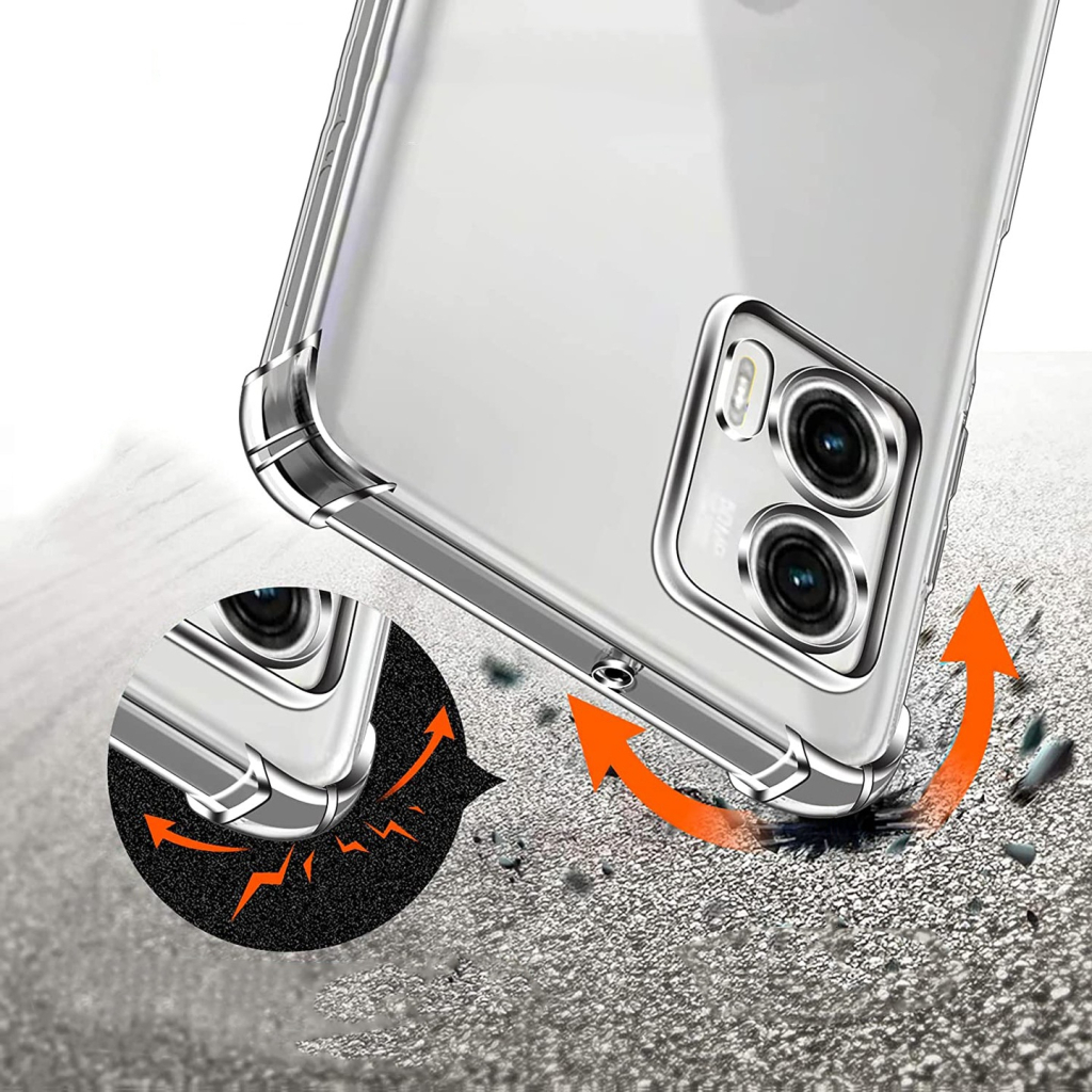 Чохол до мобільного телефона BeCover Anti-Shock Motorola Moto G73 Clear (709827) - зображення 6